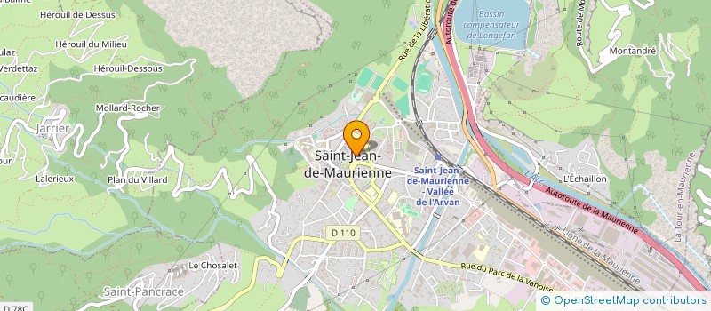 localisation de l'entreprise STE EXPLOITATION CHAUSSURES VARCIN à SAINT-JEAN-DE-MAURIENNE