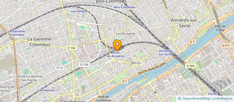 localisation de l'entreprise STE EXPLOITATION COMMERCIALE SEC à COURBEVOIE