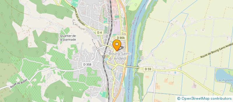 localisation de l'entreprise STE EXPLOITATION DES ETS FRICHET  BOURG-SAINT-ANDEOL