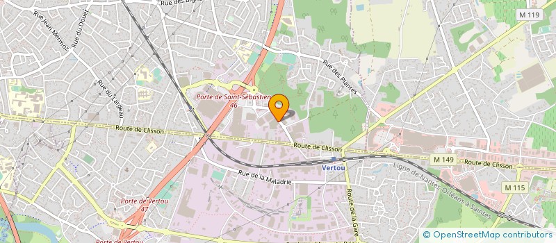localisation de l'entreprise STE EXPLOITATION DES ETS G.JARNOUX à SAINT-SEBASTIEN-SUR-LOIRE
