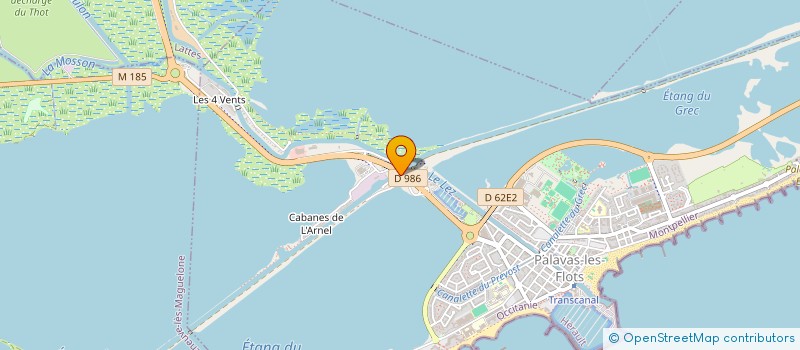 localisation de l'entreprise STE EXPLOITATION DU BLUE FIN à PALAVAS-LES-FLOTS