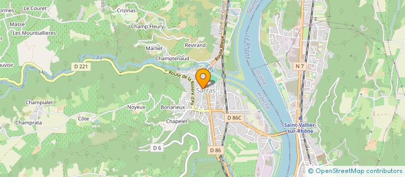 localisation de l'entreprise STE EXPLOITATION ETS ALLEON à SARRAS