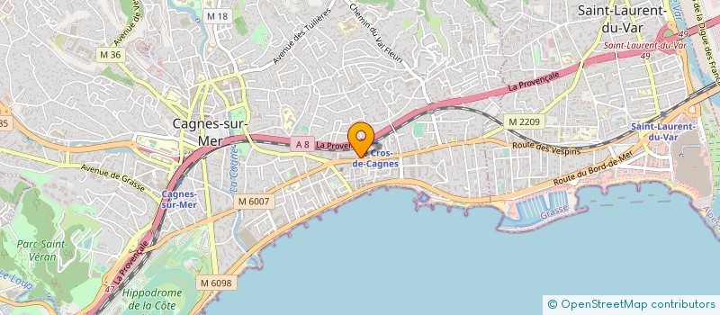 localisation de l'entreprise STE EXPLOITATION ETS FEMININ SERVICES à CAGNES-SUR-MER