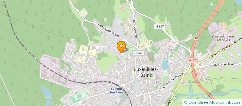 localisation de l'entreprise STE EXPLOITATION HOTEL BEAU-SITE  LUXEUIL-LES-BAINS