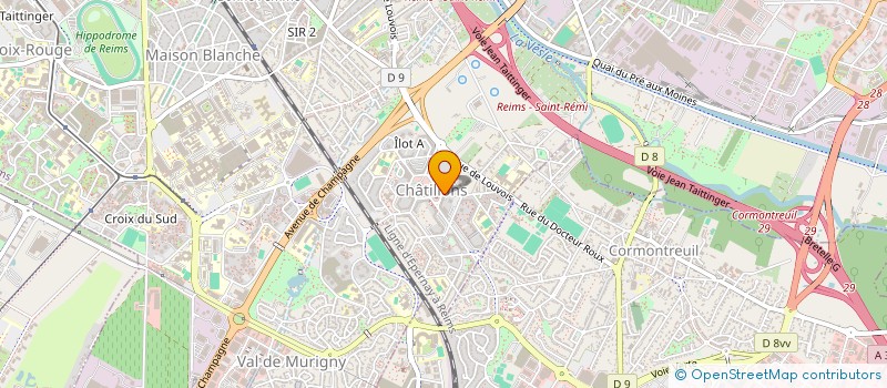 localisation de l'entreprise STE EXPLOITATION RAUX à REIMS