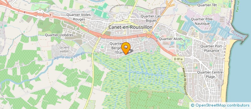 localisation de l'entreprise STE EXPLOITATION TRAITEMENT INFORMATIQUE  CANET-EN-ROUSSILLON