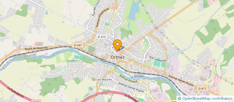 localisation de l'entreprise STE FA  ORTHEZ