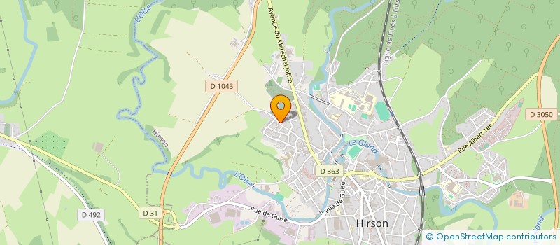 localisation de l'entreprise STE FAIT HULIN ET MARCOUX  HIRSON