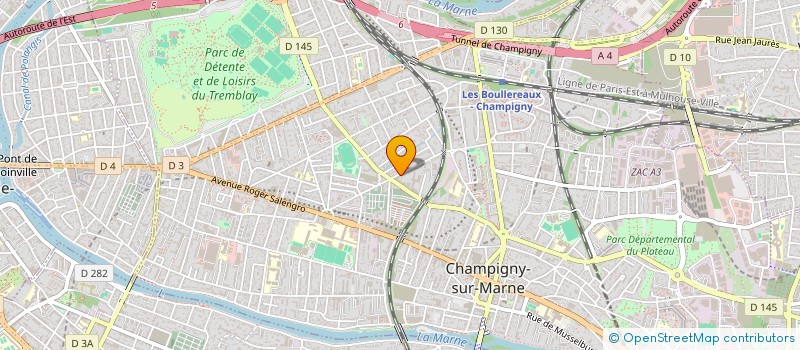 localisation de l'entreprise STE FAIT LE MOAL ET VAN WYCK  CHAMPIGNY-SUR-MARNE