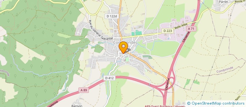 localisation de l'entreprise STE FARGEAT à COMBRONDE
