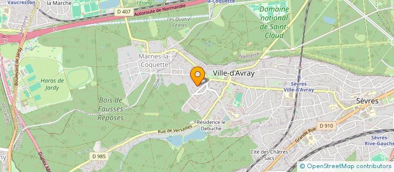 localisation de l'entreprise STE FINANC ET INVEST MERCIER à VILLE-D'AVRAY