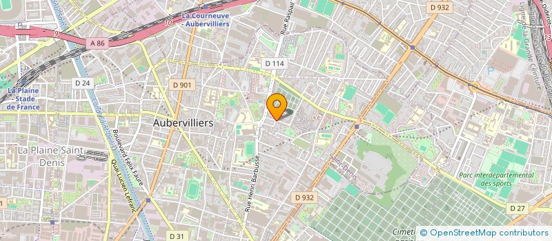 localisation de l'entreprise STE FINANCEMENT INDUSTRIEL à AUBERVILLIERS