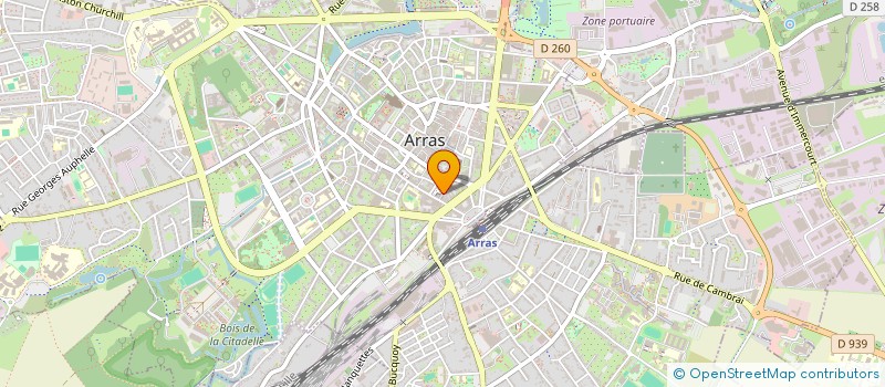localisation de l'entreprise STE-FORMATIONS à ARRAS