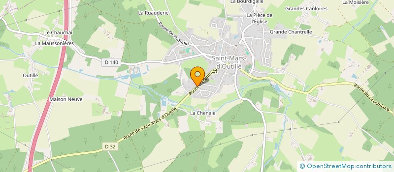 localisation de l'entreprise STE FOURNIER ET FILS à SAINT-MARS-D'OUTILLE