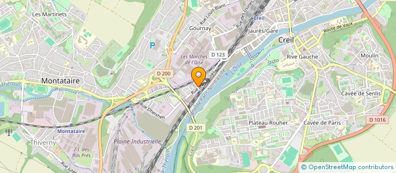 localisation de l'entreprise STE FRANC APPLICAT BALISTIQUE à CREIL