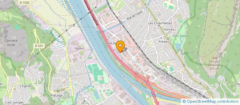 localisation de l'entreprise STE FRANC DIFFUS CUISINES  SAINT-EGREVE