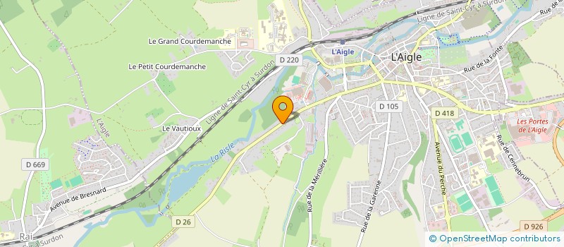 localisation de l'entreprise STE FRANCAISE D'AMENAGEMENT PAYSAGER à L'AIGLE