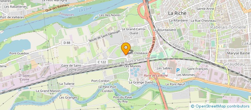 localisation de l'entreprise STE FRANCAISE D'ETUDES ET DE CALCULS INFORMATISES SFECI  LA RICHE