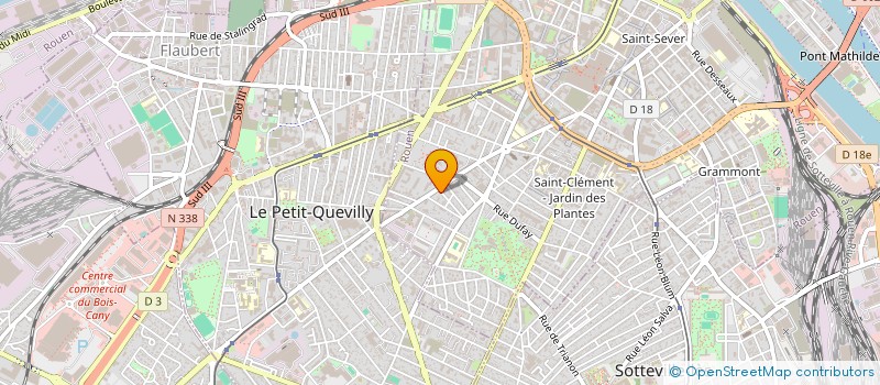 localisation de l'entreprise STE FRANCAISE DE LA CROIX BLEUE  ROUEN
