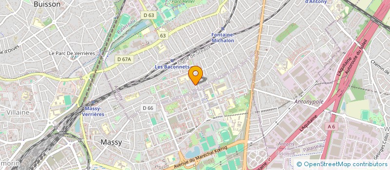 localisation de l'entreprise STE FRANCAISE DE LOGICIELS SA à ANTONY