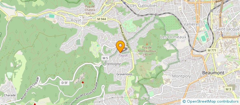localisation de l'entreprise STE FRANCE à CEYRAT
