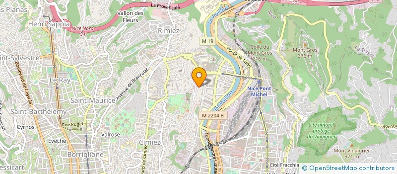 localisation de l'entreprise STE FRANCO DELL'ANGELA à NICE