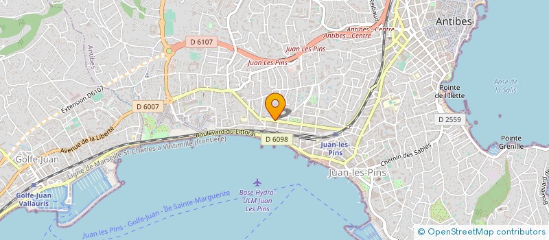 localisation de l'entreprise STE FRANCO ITALIENNE DE CONFECTION à ANTIBES