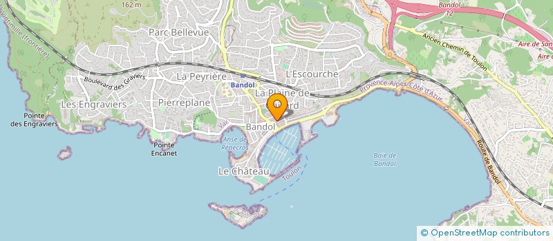 localisation de l'entreprise STE FRANGIPANE à BANDOL