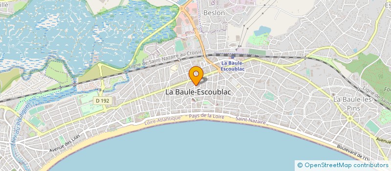 localisation de l'entreprise STE FRUITIERE DE LA COTE D'AMOUR à LA BAULE-ESCOUBLAC