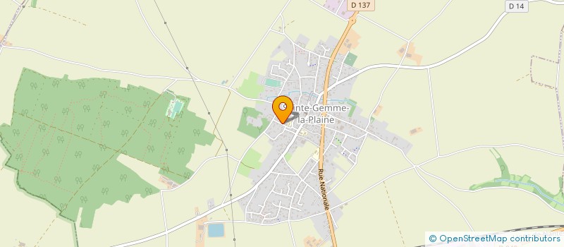 localisation de l'entreprise STE GEMME  SAINTE-GEMME-LA-PLAINE
