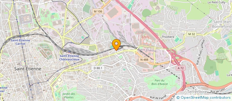 localisation de l'entreprise STE GENER ETUDES CONSTRUCTION à SAINT-ETIENNE