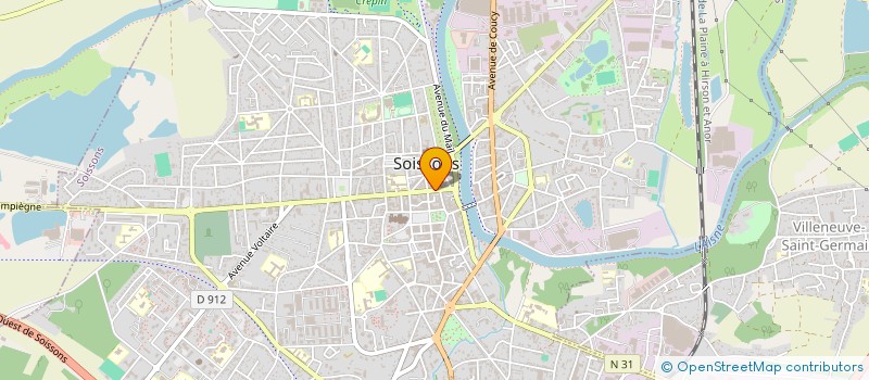 localisation de l'entreprise STE GENERAL D'ETUDES ET DE CONSTRUCTION à SOISSONS
