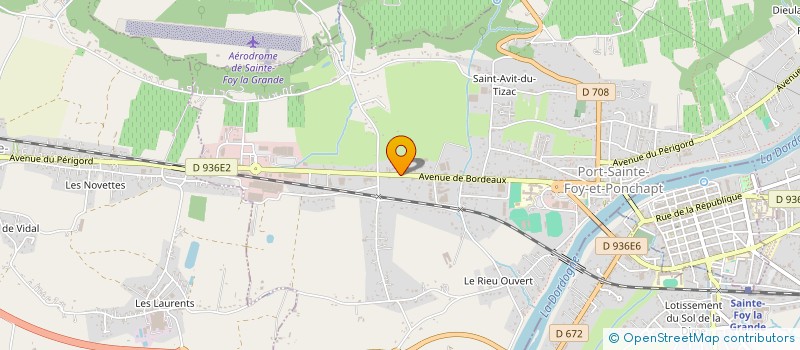 localisation de l'entreprise STE GENERALE DE MENUISERIE à PORT-SAINTE-FOY-ET-PONCHAPT