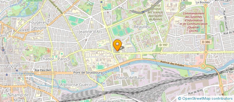 localisation de l'entreprise STE GEOLOGIQUE & MINERALOGIQUE BRETAGNE  RENNES