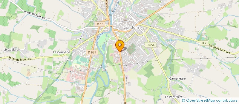 localisation de l'entreprise STE GERSOISE DE GAZ à CONDOM