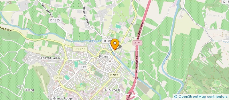 localisation de l'entreprise STE GESLANG  PEZENAS