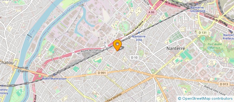 localisation de l'entreprise STE GEST IMMOB ET MOBIL SOGIMMO à NANTERRE