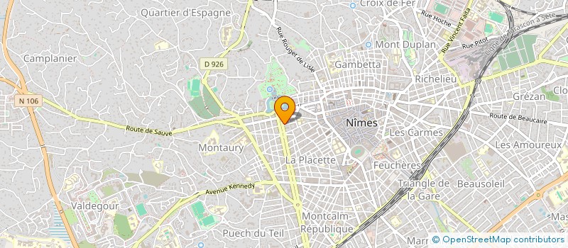 localisation de l'entreprise STE GESTION CONSTRUCTION IMMOBILIERE à NIMES