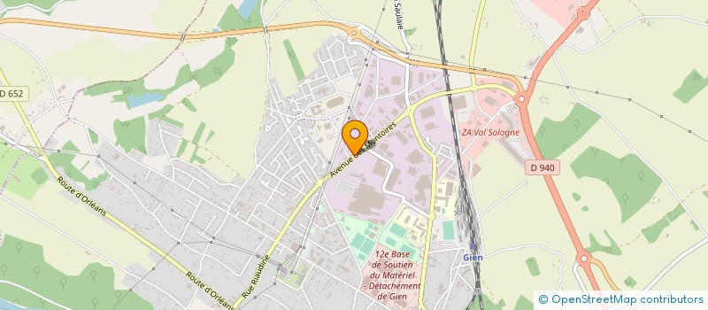 localisation de l'entreprise STE GIENNOISE DE CHAUDRONNERIE à GIEN