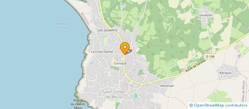localisation de l'entreprise STE GILDASIENNE DE PATISSERIE BRETONNE à SAINT-GILDAS-DE-RHUYS