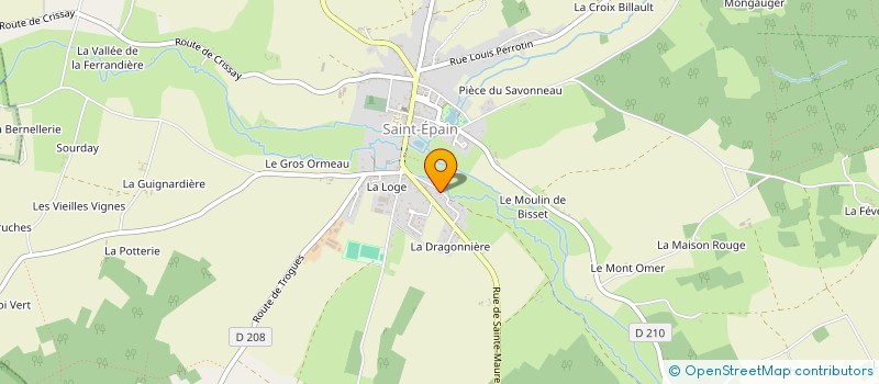 localisation de l'entreprise STE GILLES RICHARD  SAINT-EPAIN