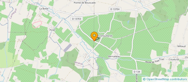 localisation de l'entreprise STE GIRONDINE ISOLATIONS CONSTRUCTIONS à GENERAC