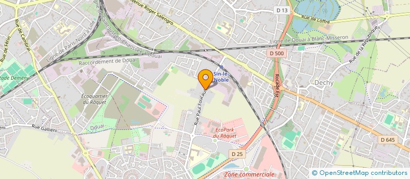 localisation de l'entreprise STE GYMNASTIQUE EDUCATION PHYS  SIN-LE-NOBLE