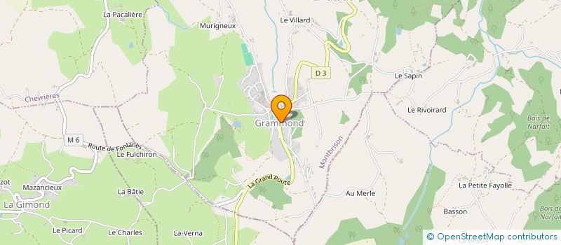 localisation de l'entreprise STE HENRI POULAT ET FILS SARL  GRAMMOND