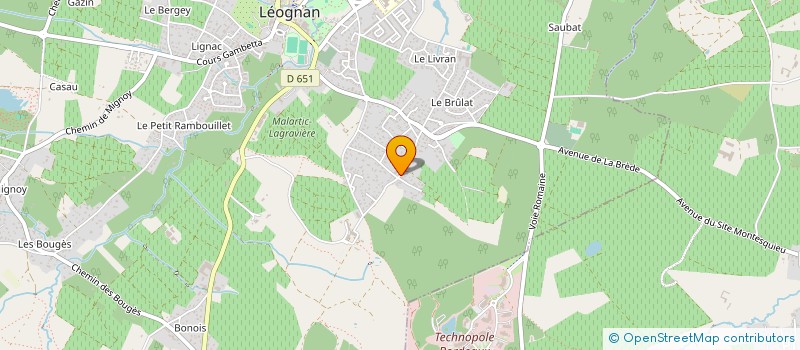 localisation de l'entreprise STE HIPPIQUE DU HARAS DE CHATEAUNEUF  LEOGNAN