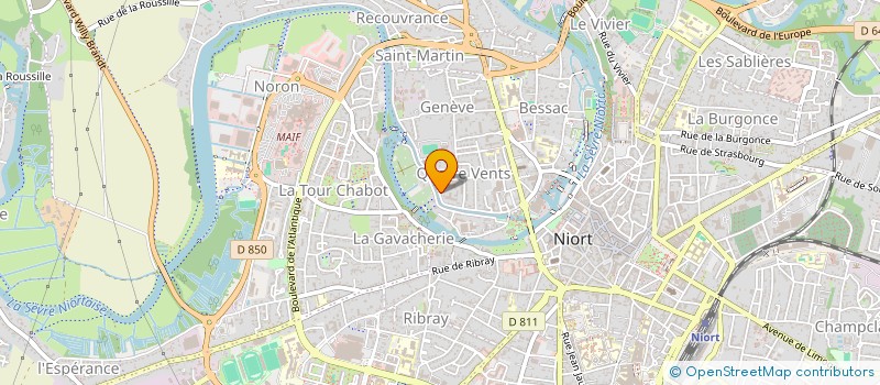 localisation de l'entreprise STE HORTICULT D SEVRES EDITION  NIORT