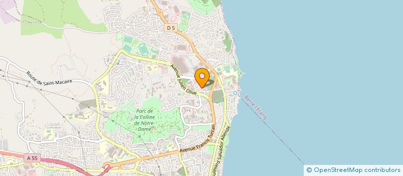 localisation de l'entreprise STE HOTEL GRIL MARSEILLE MARTIGUES  MARTIGUES