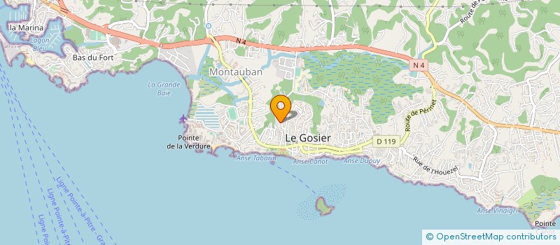 localisation de l'entreprise STE HOTELIERE ET TOURISTIQUE DE GUADELOUPE à LE GOSIER