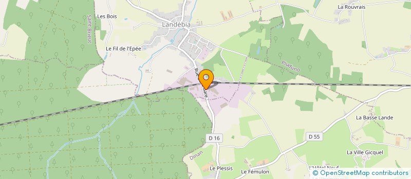 localisation de l'entreprise STE HOUEE ET CIE à LANDEBIA