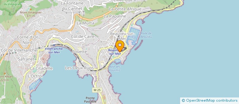 localisation de l'entreprise STE HURRICANE'SBEST à BEAULIEU-SUR-MER
